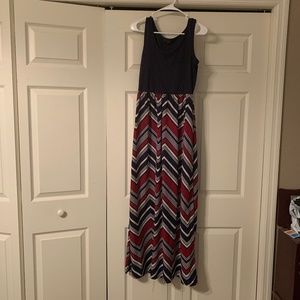 Navy maxi dress